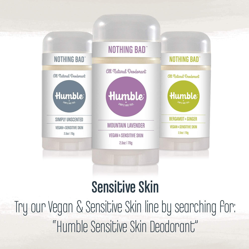 HUMBLE BRANDS Patchouli Copal Frankincense deodorant with minimal packaging supports eco-conscious routines.