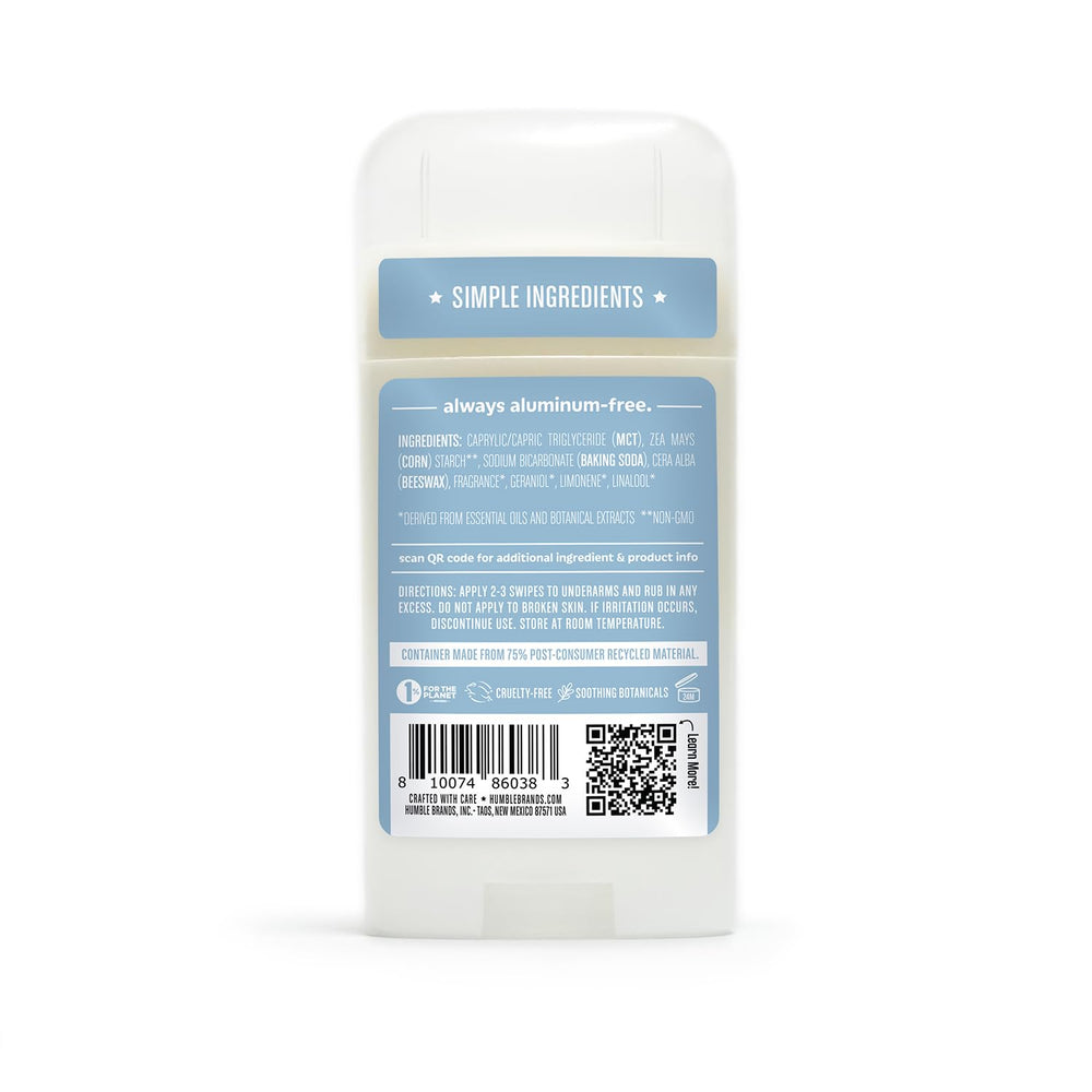 Leaping Bunny logo certifies cruelty-free testing for Humble deodorant.