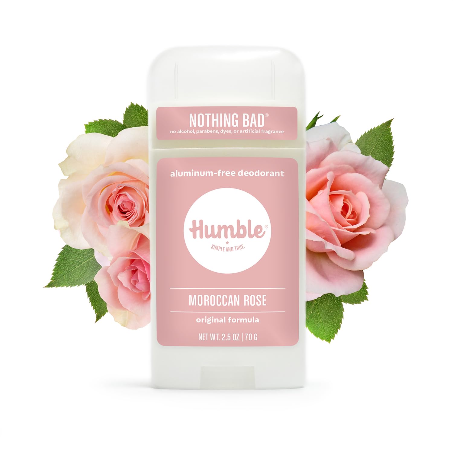 Compact Humble deodorant packaging designed for on-the-go freshness