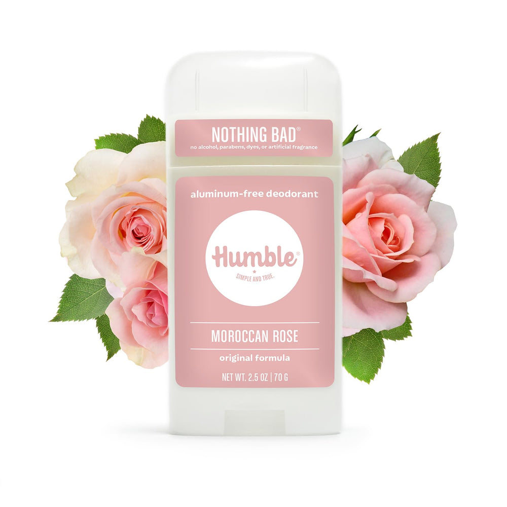 Compact Humble deodorant packaging designed for on-the-go freshness