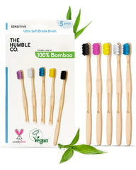 The Humble Co bamboo toothbrush with ultra-soft bristles for sensitive gums.