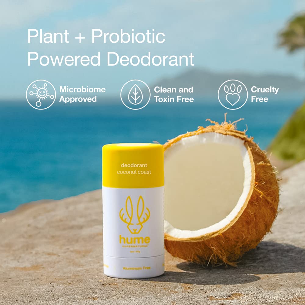 HUME SUPERNATURAL prickly pear cactus ingredients highlight plant-based care.
