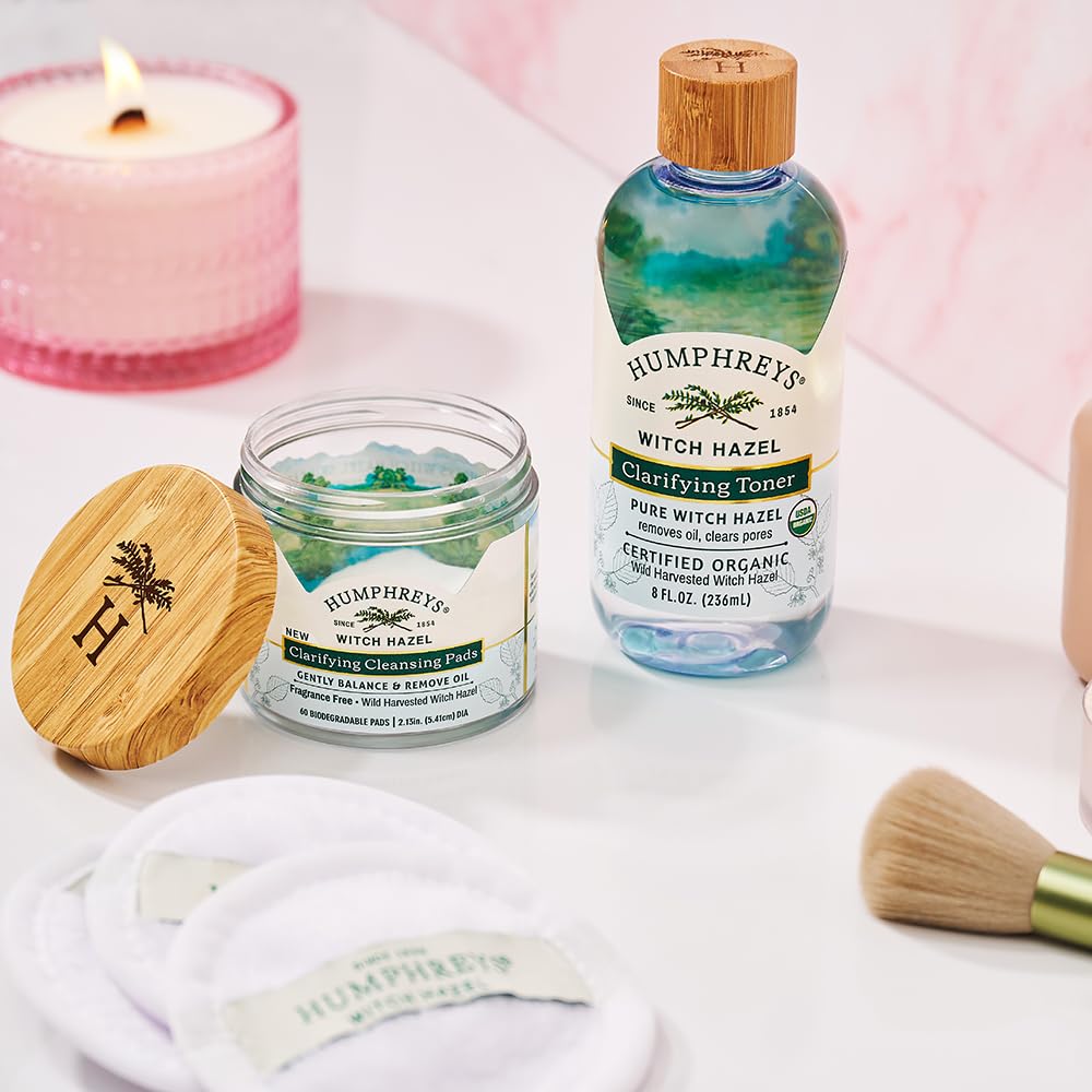Packaging image of Humphreys toner showing vegan and dye-free formula