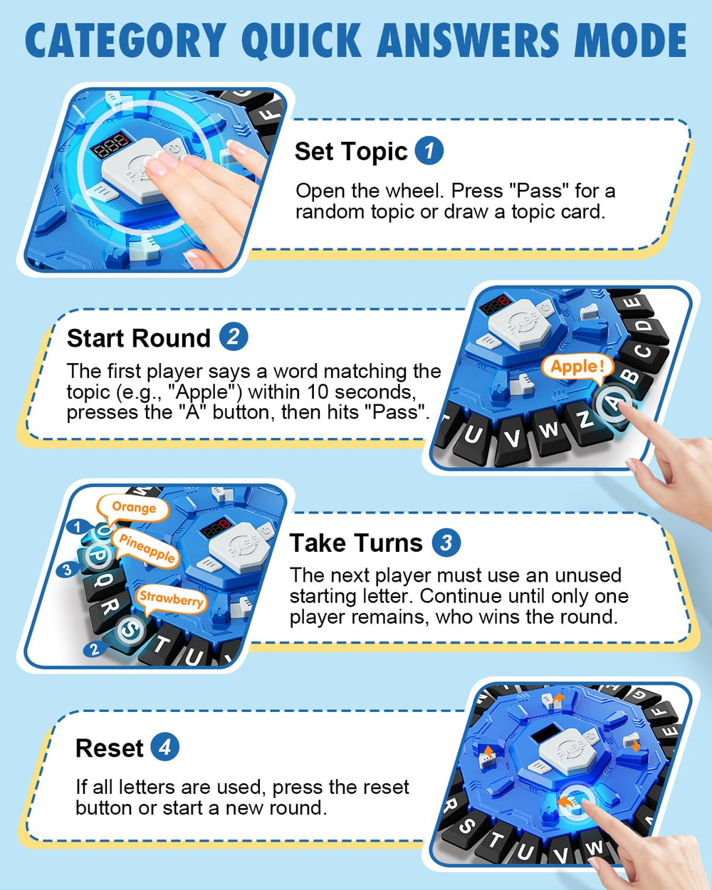 Humzo Word Game Master Category Mode with topics for quick answers.