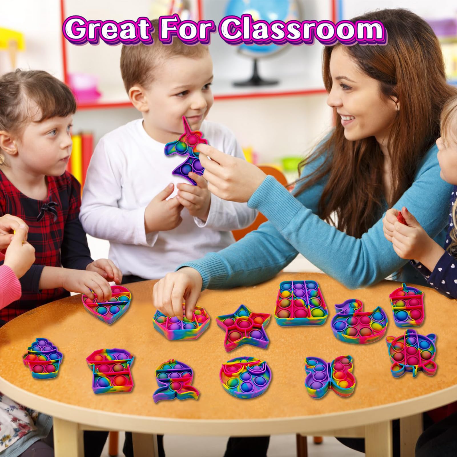 Hunbath butterfly pop fidget for sensory texture and focus moments