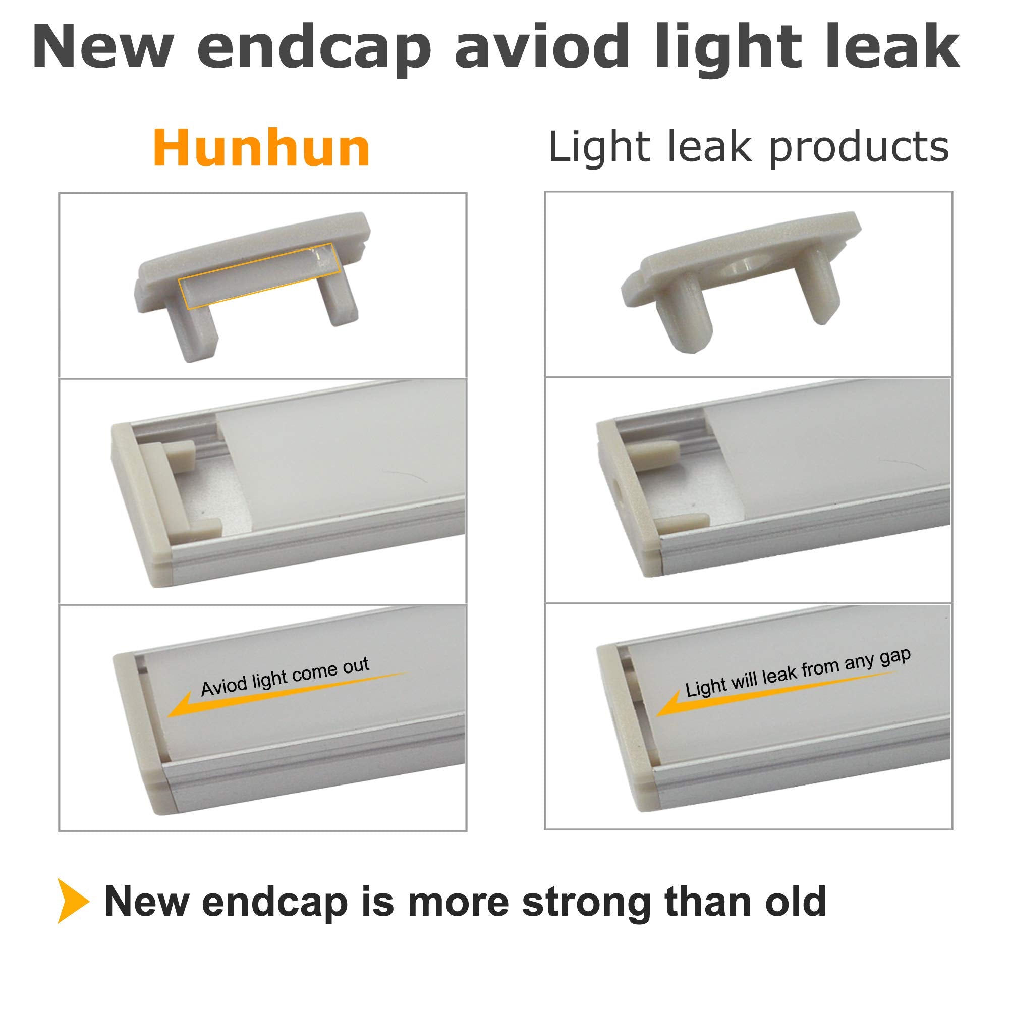Hunhun mounting clips for quick installation.