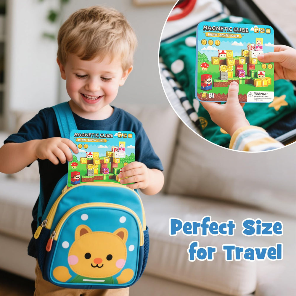 Hunloot travel box with play base keeps tiles organized during trips.