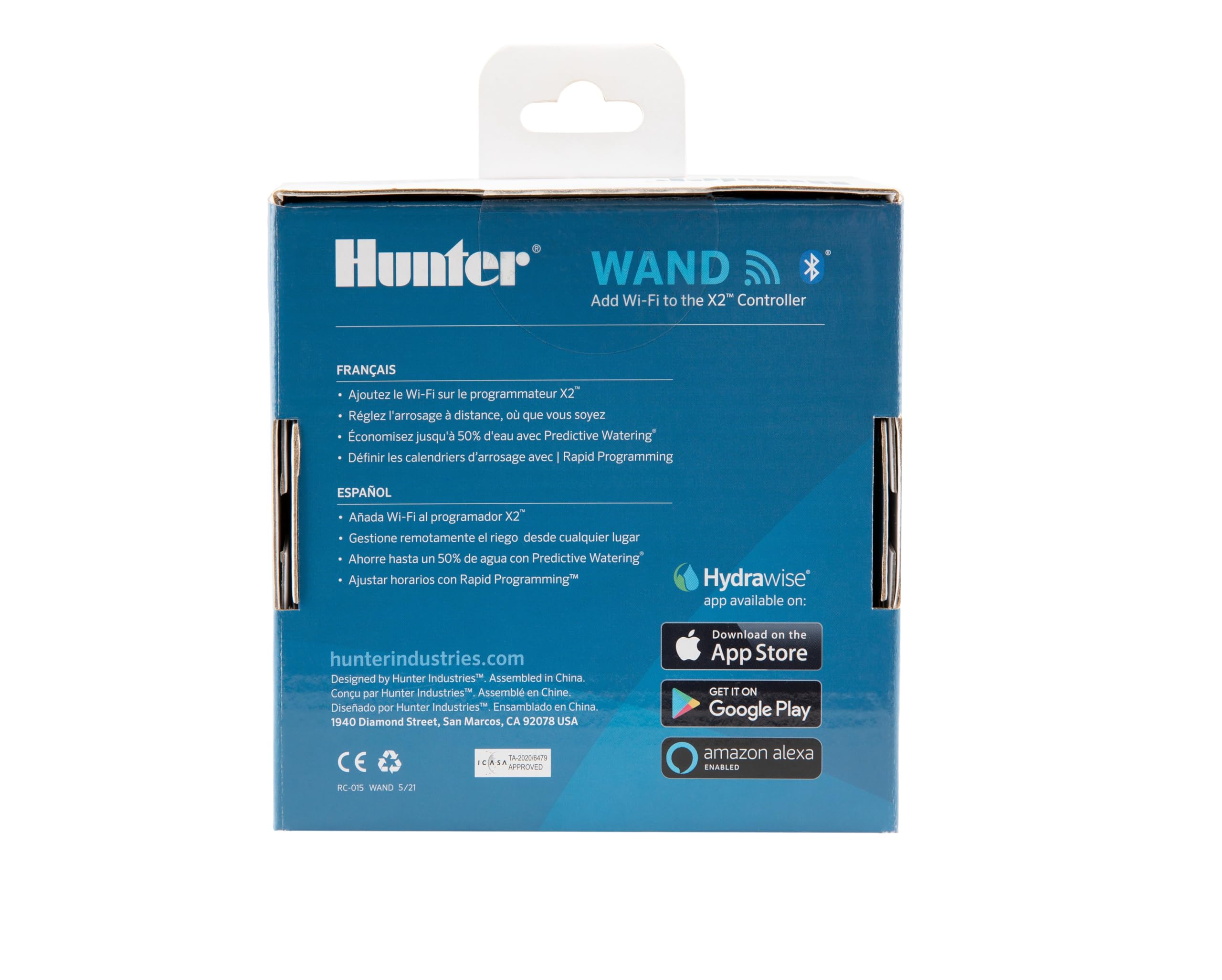 Hunter WAND diagnostics alerts help prevent landscape issues before they start.