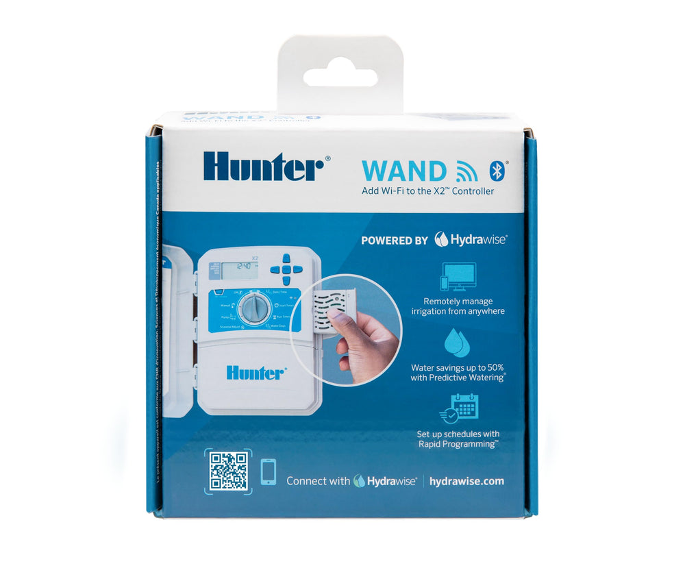 Hunter WAND installation options show Bluetooth, Wi-Fi Direct, and WPS flexibility.