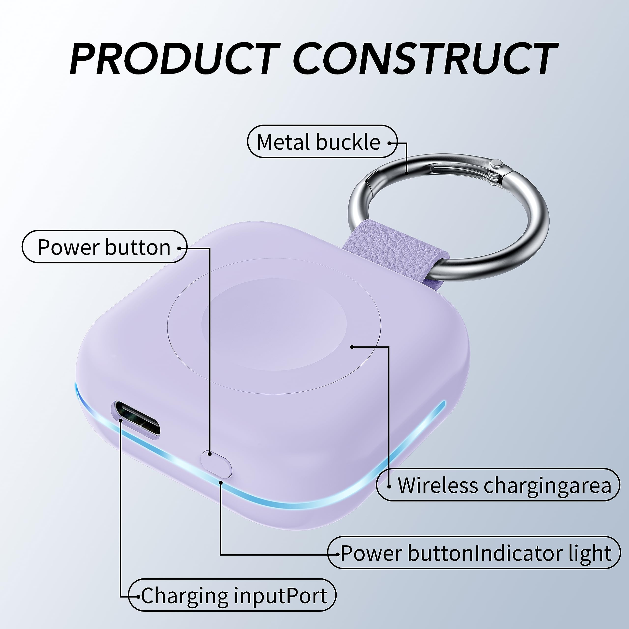 1200mAh power bank on the go for Apple Watch charging