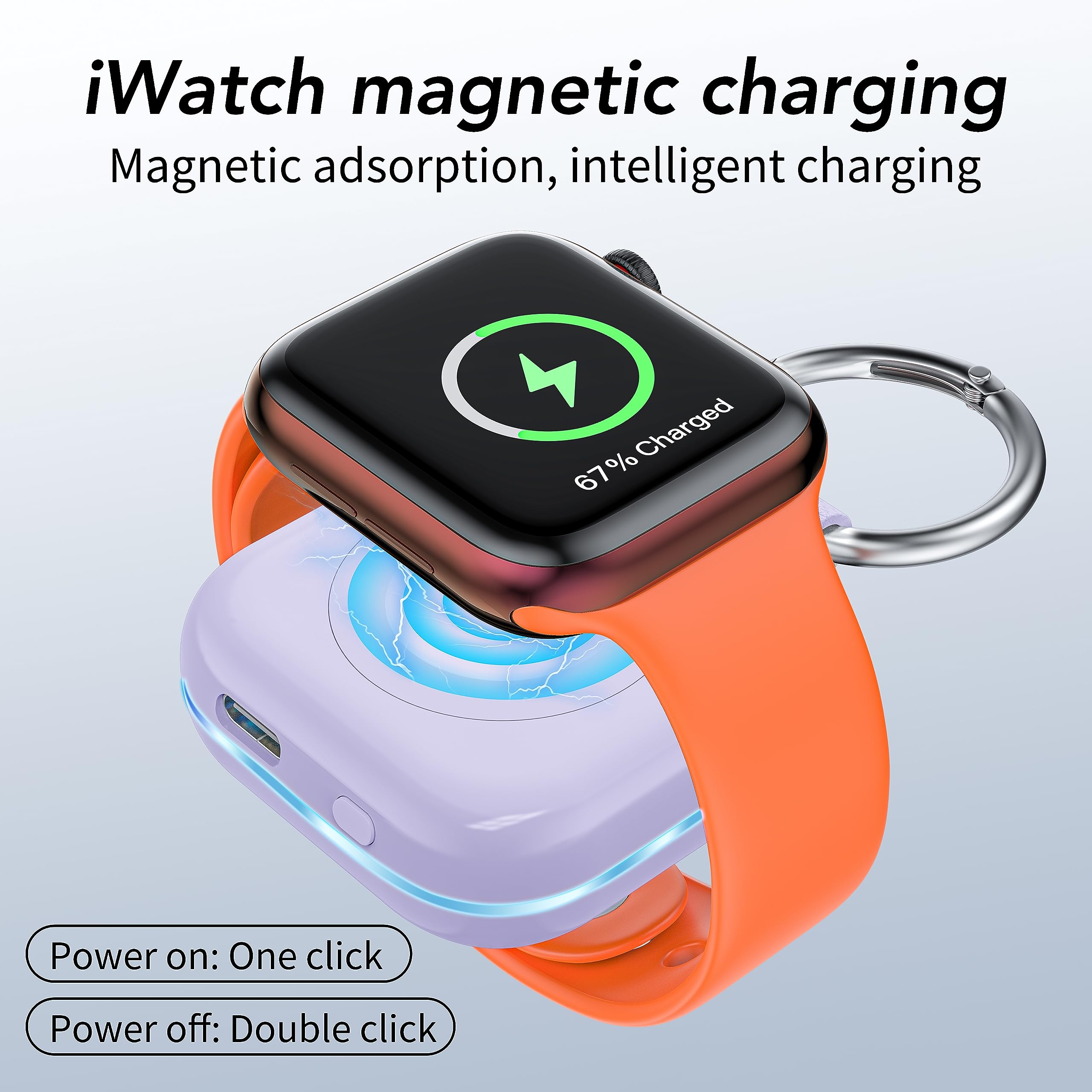 Compact keychain design for travel-ready charging accessory