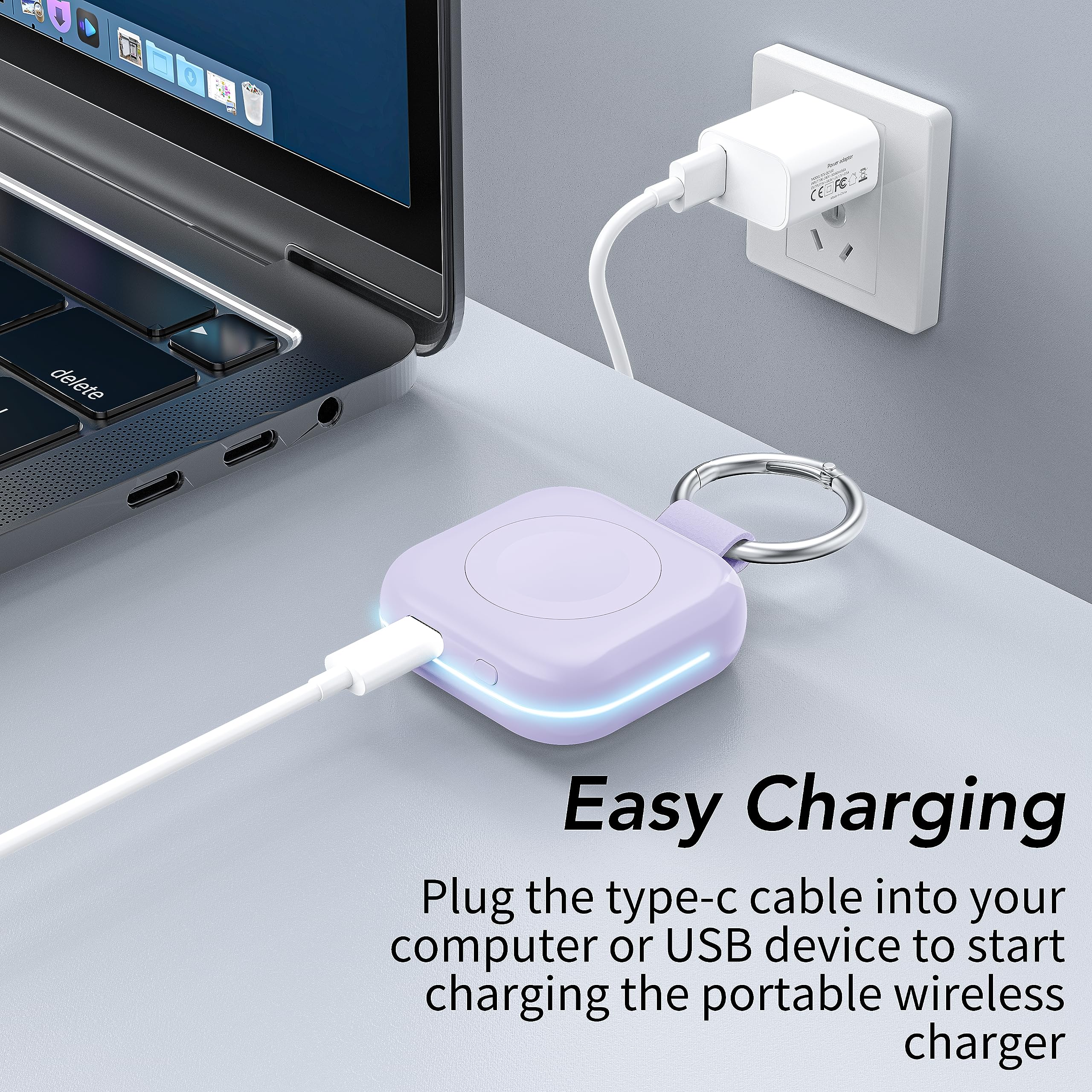 Type-C port for fast recharge of charger and Apple Watch