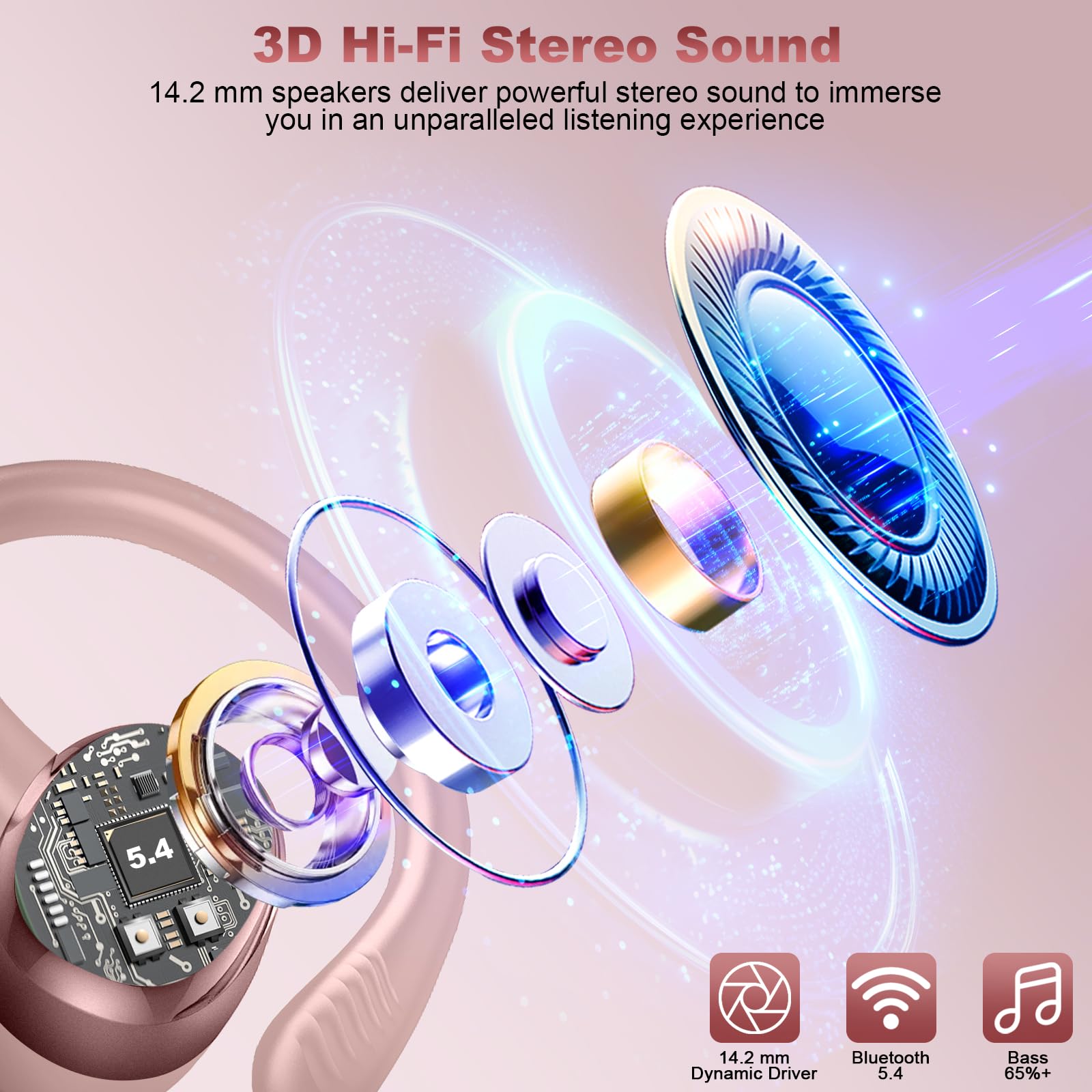 Hupoaf earhooks provide ergonomic, non-slip fit during running and training