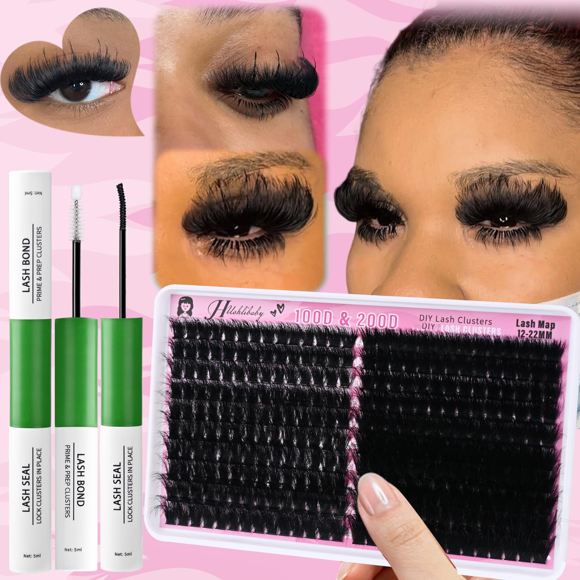 Hushlibaby DIY lash kit ideal for beginners seeking salon-like results at home
