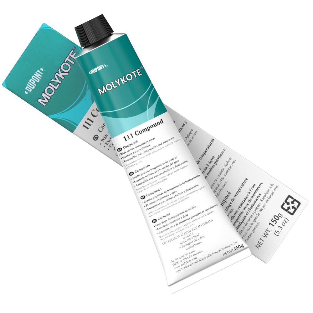 HushOil Molykote 111 temperature-stable grease works from -40°F to 400°F.