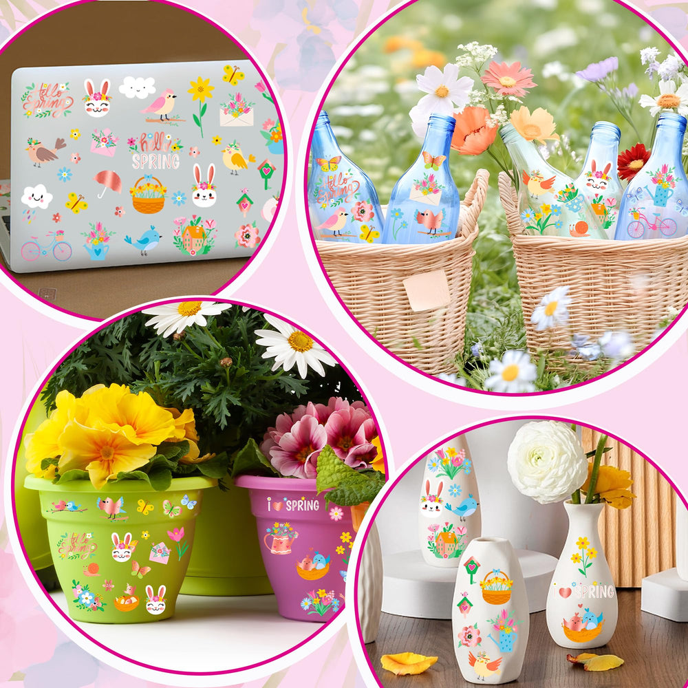 Huskein 12-sheets spring tattoo pack offers abundant designs for events.