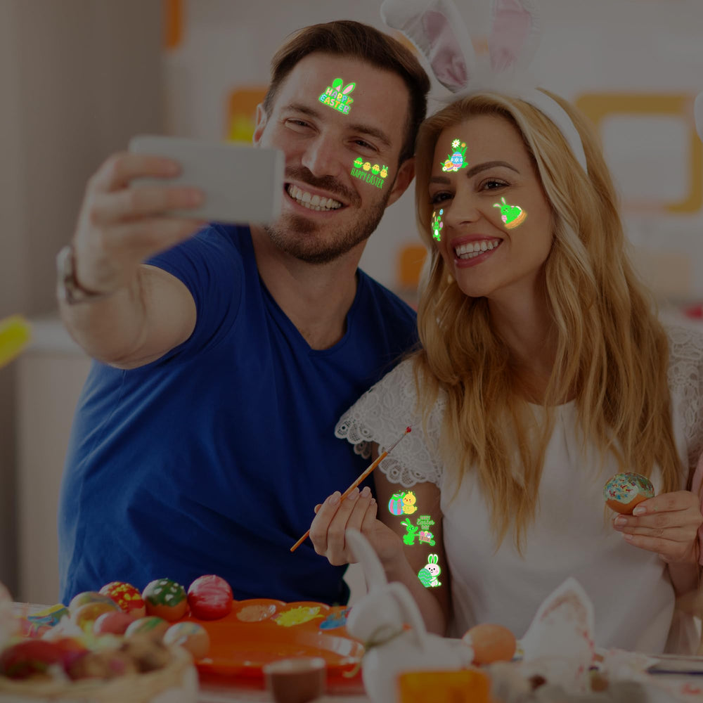 Huskein Easter tattoos suit classroom rewards and party favors.