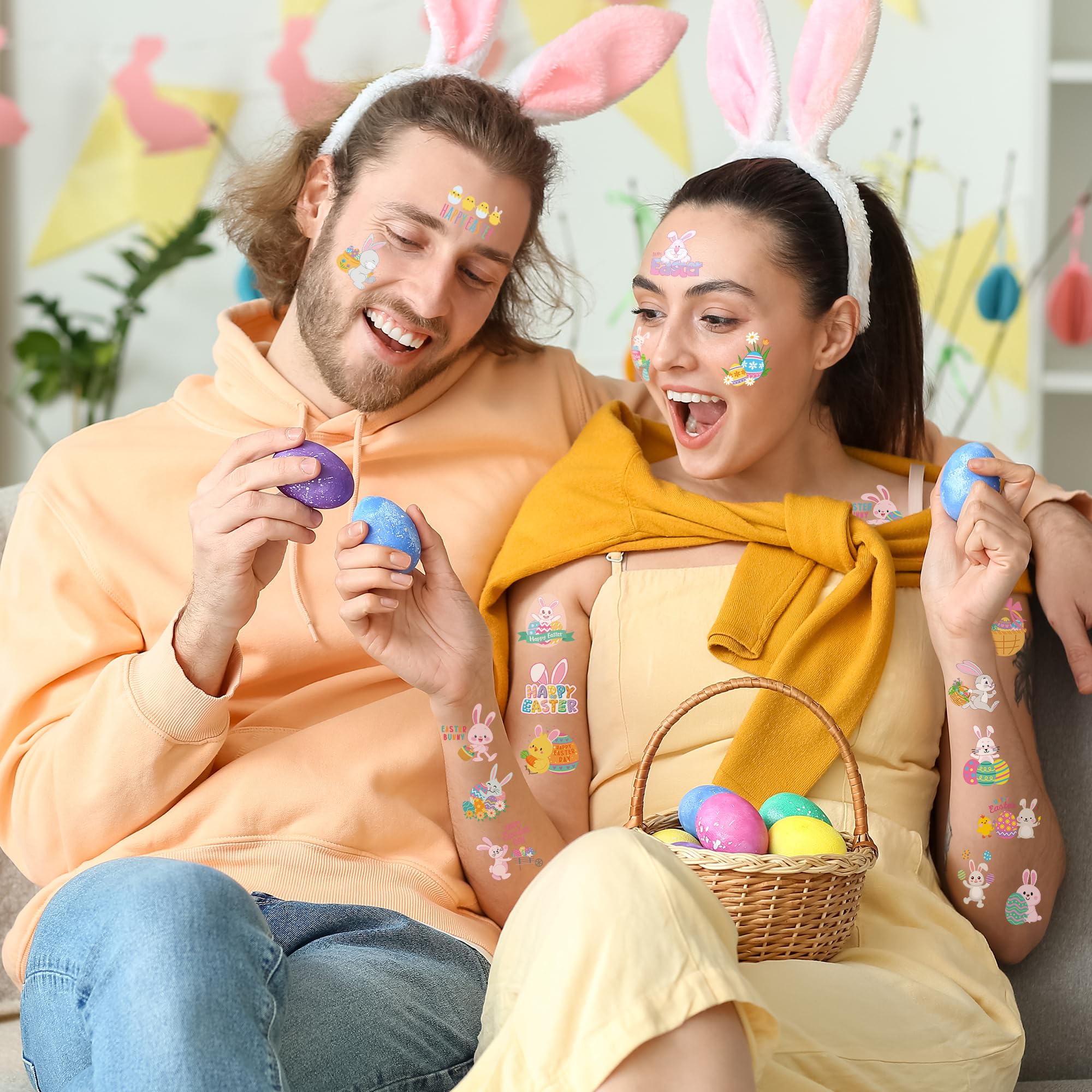 Huskein six sheets offer 150 stickers for Easter gifts.