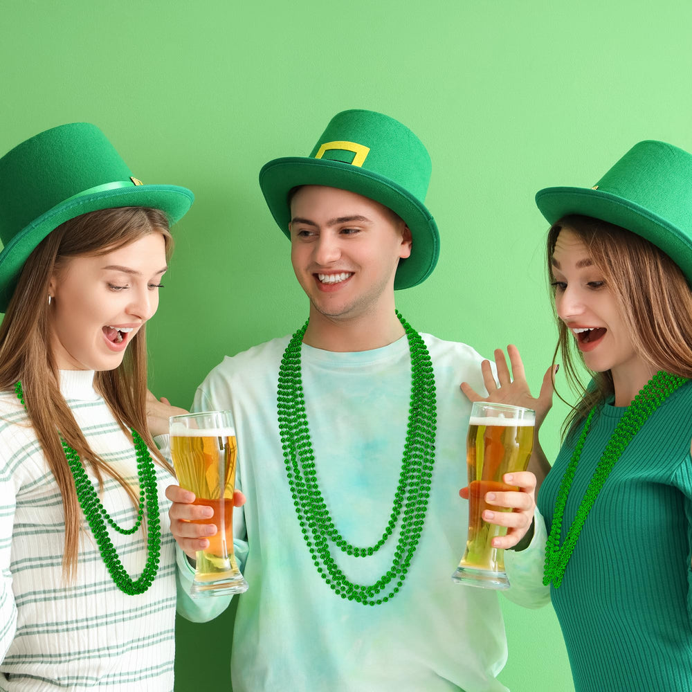 Huskein green parade beads add color and fun to events.