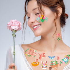 Huskein spring chick-flower-butterfly patterns add playful color to kids.