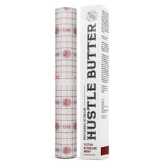 Hustle Butter Second Skin wrap roll provides protective coverage for fresh tattoos.
