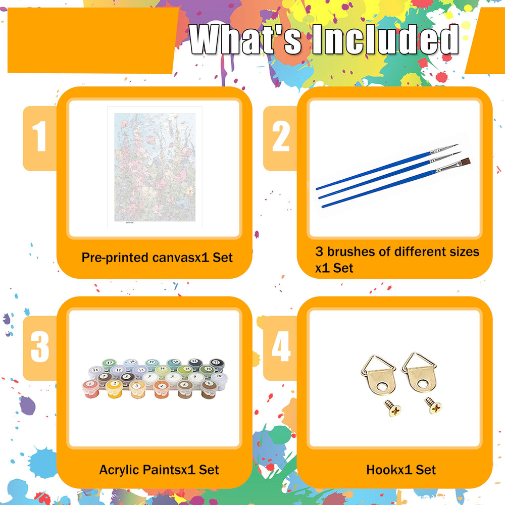 Hutarosl easy paint by numbers for beginners makes coloring simple and enjoyable.