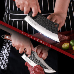 Huusk boning cleaver ideal for bones and vegetables.