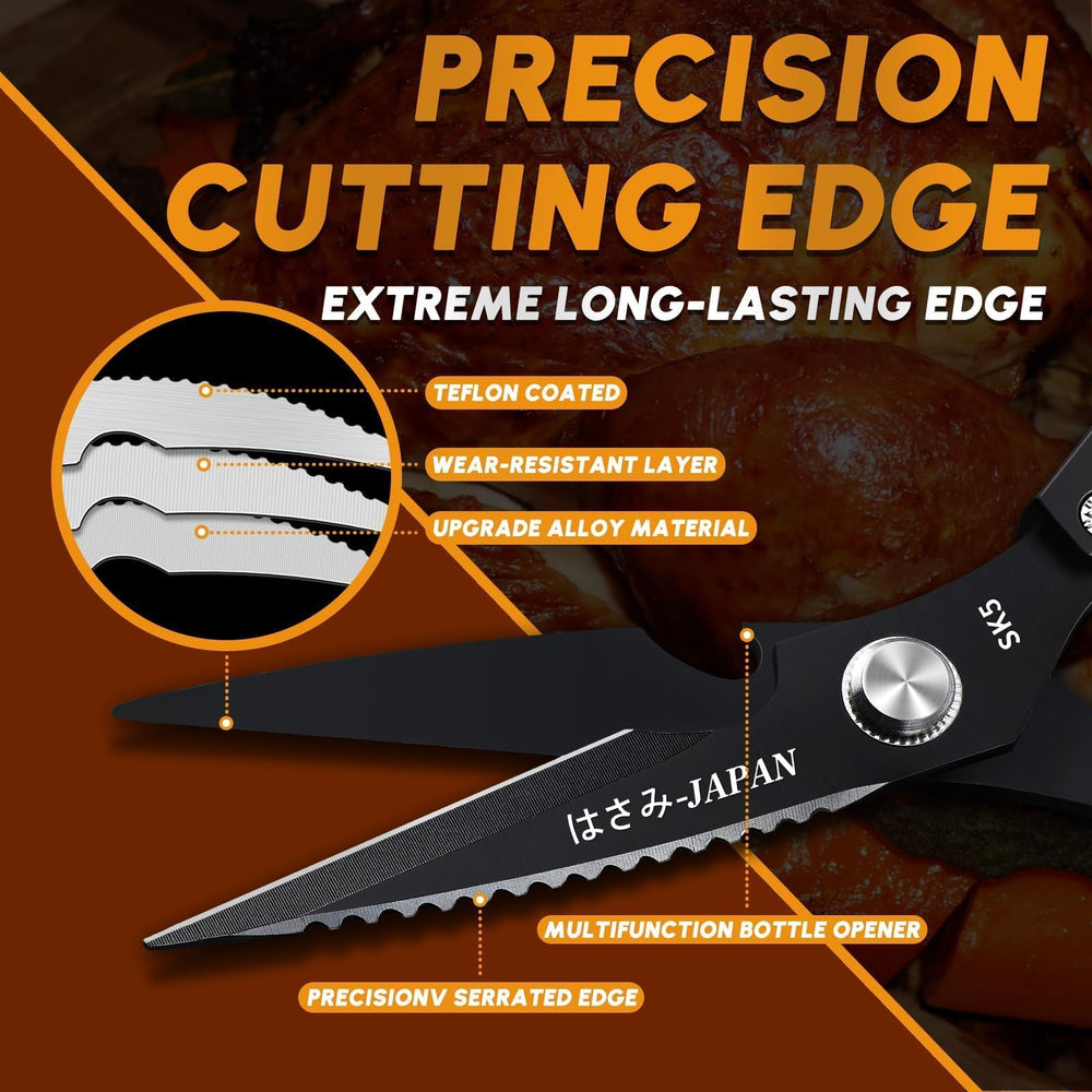 Huusk kitchen scissors with ergonomic handles for comfortable use.