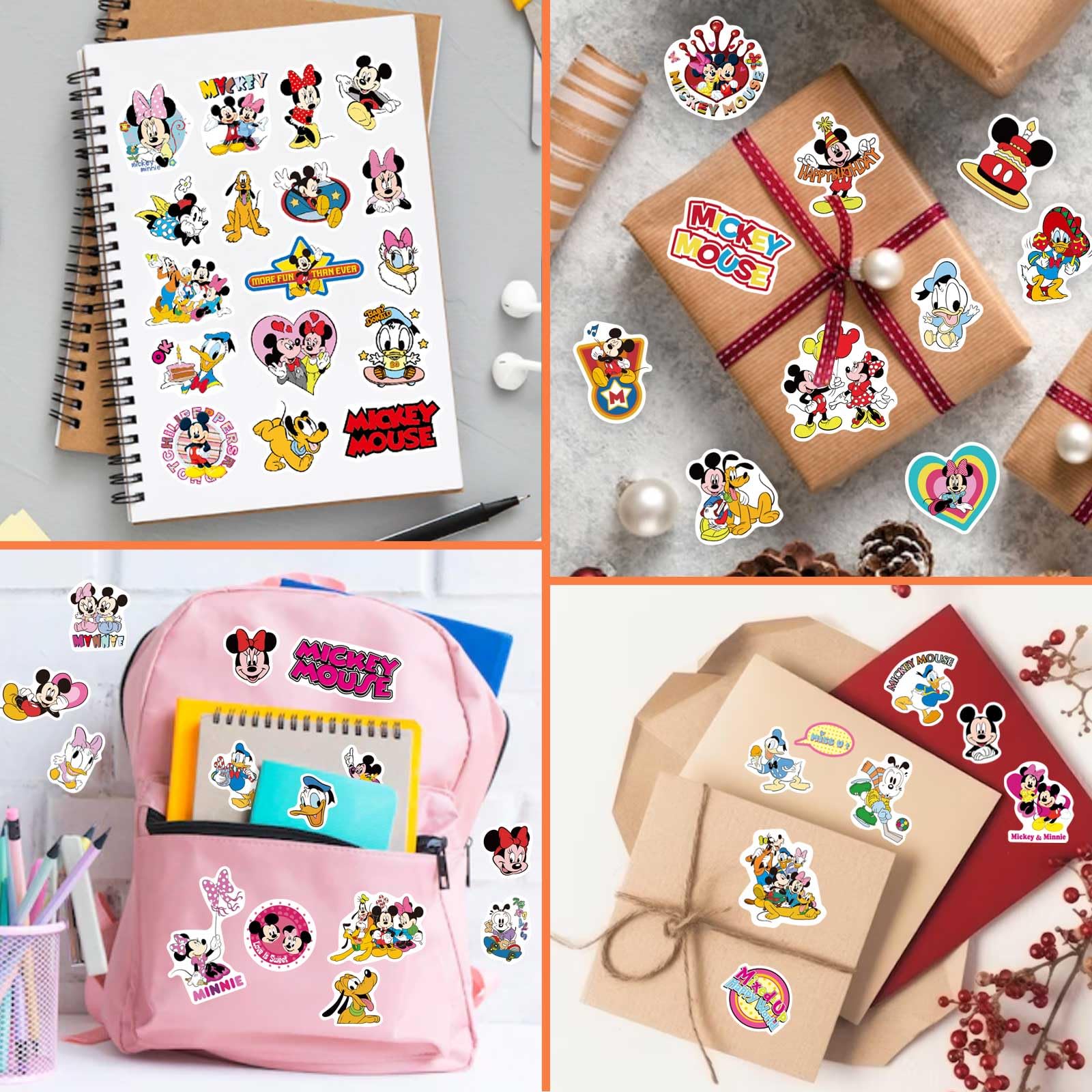 HUXICUI mouse stickers daily use—fun rainy-day activity for families.