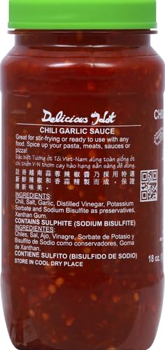Huy Fong Chili Garlic soup bowl with drizzle of sauce.