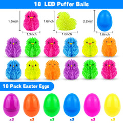 Huyamap LED puffer ball lights up in alternating colors when shaken