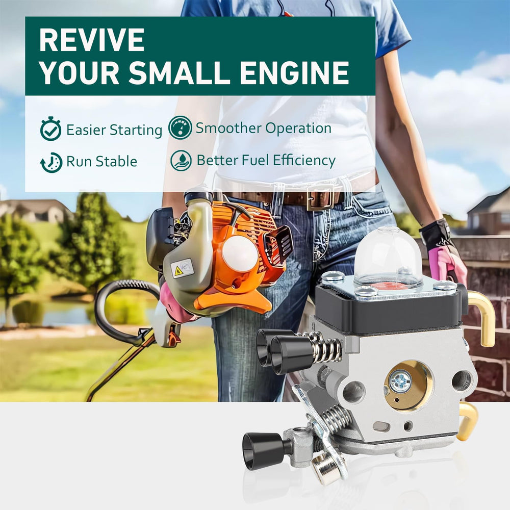 HUZTL HL45 hedge trimmer carburetor for consistent cuts and fewer stalls.