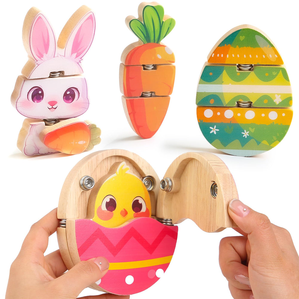 HUZU Easter Snap Builders bunny with carrot for imaginative Easter play