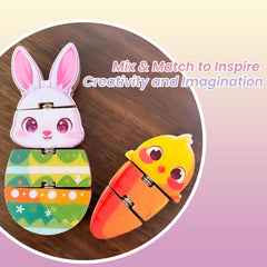 HUZU Easter Snap Builders green egg piece for mix-and-match play
