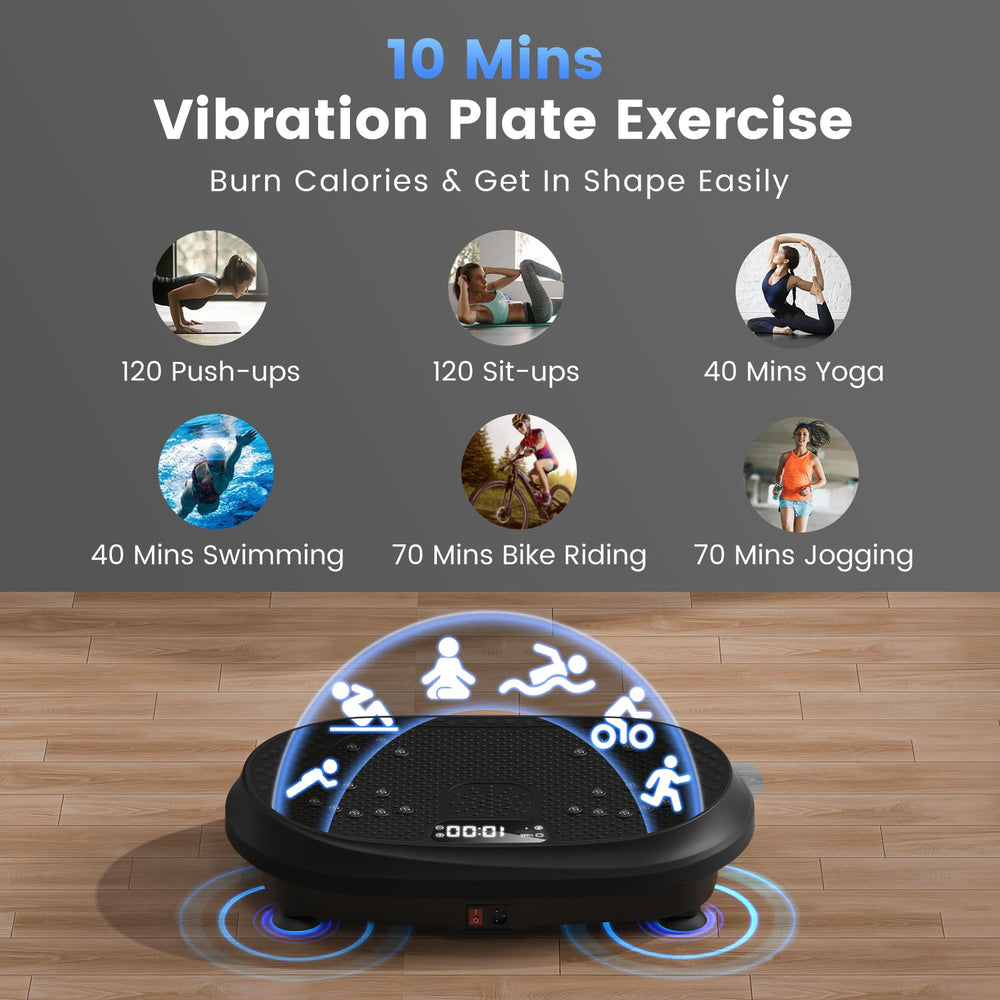 HVX vibration plate anti-slip surface close-up for stable sessions
