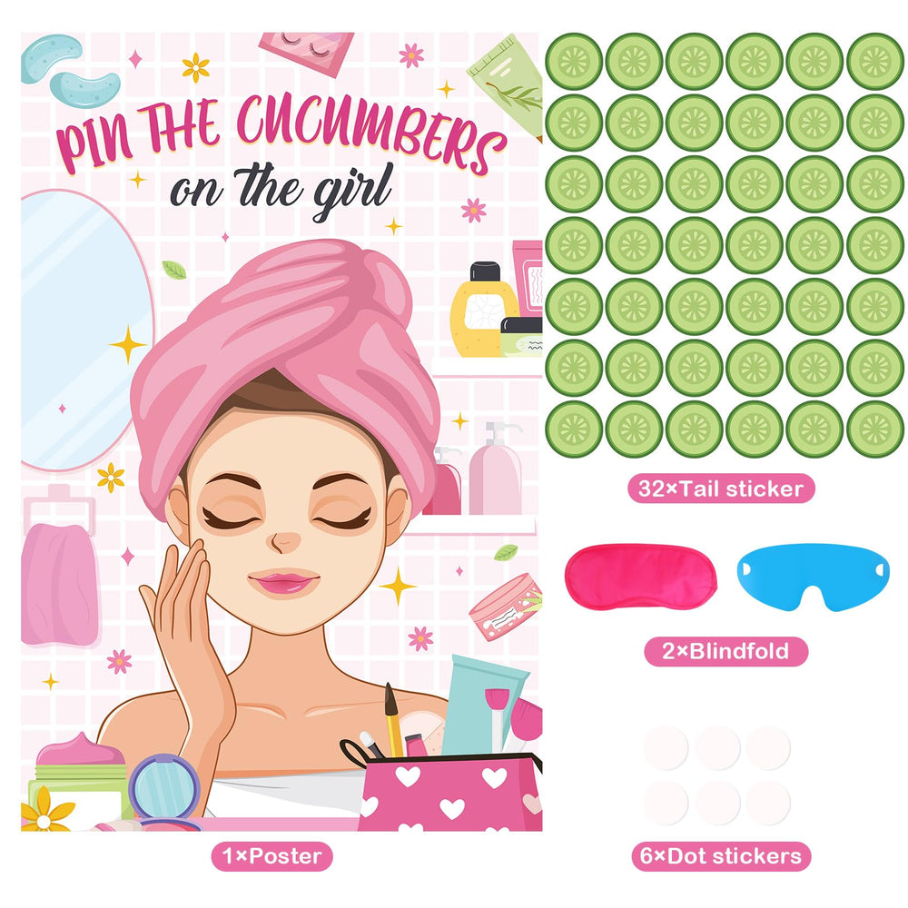 Hxezoc spa party poster kit, ready-to-use for crowd-friendly games.