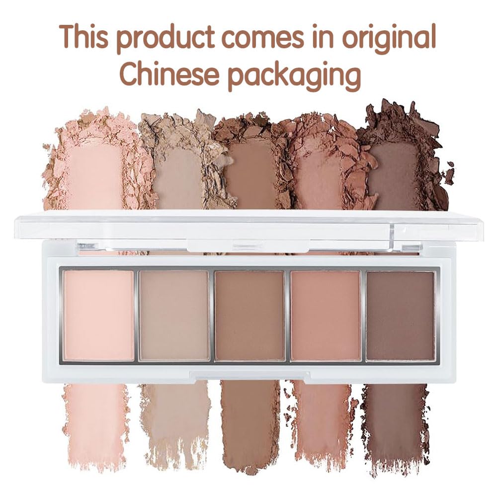 Hxssll Matte Nude Eyeshadow Palette: cool beige taupe matte for subtle definition