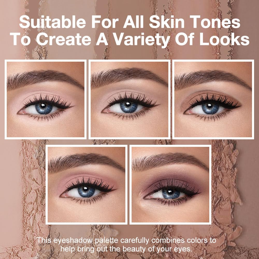 Hxssll Matte Nude Eyeshadow Palette: deep mocha brown matte for contrast