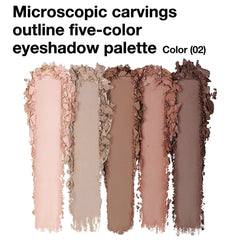 Hxssll Matte Nude Eyeshadow Palette: warm caramel brown matte to add depth