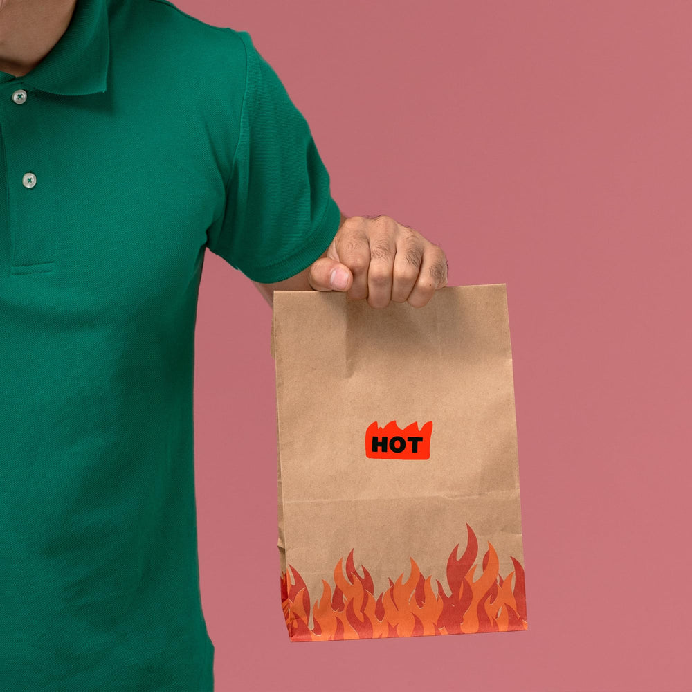 HYBSK labels suit supermarket aisles and cafe displays for quick identification.