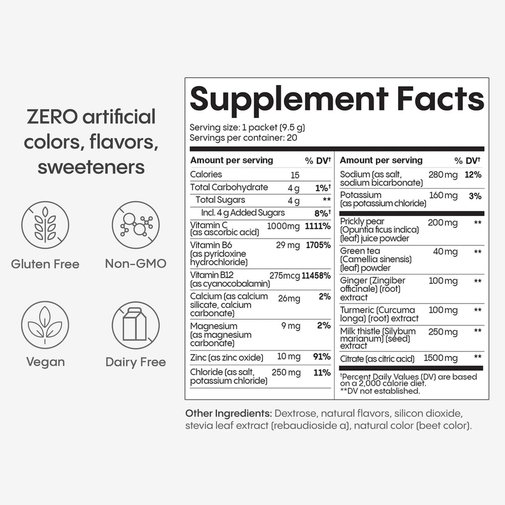 Hydralyte Milk Thistle ingredient stick for daily liver-supporting hydration