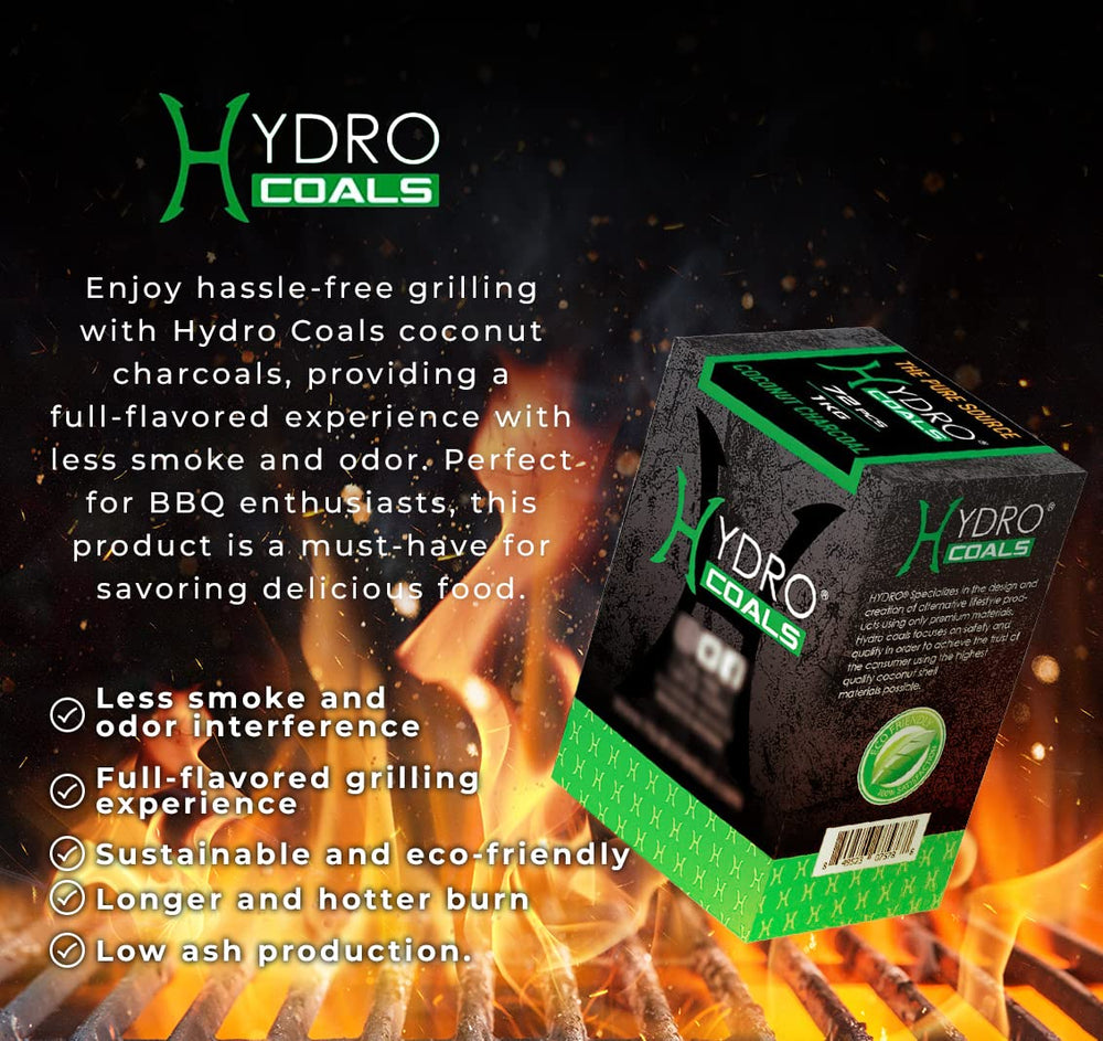 Hydro coconut charcoal cubes coconut-shell origin deliver natural burning aroma.