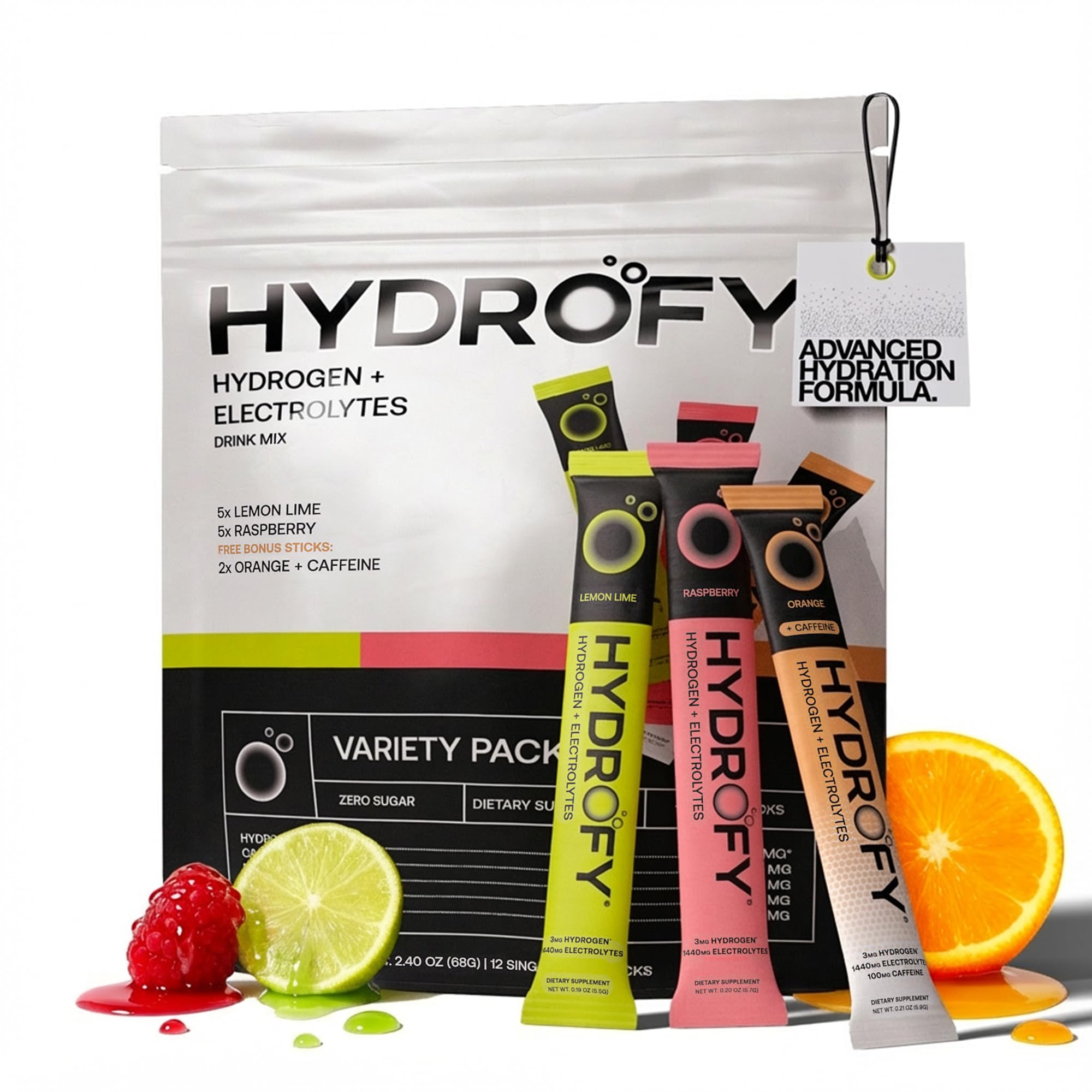 Hydrofy bottle pouring for on-the-go hydration and refreshment.