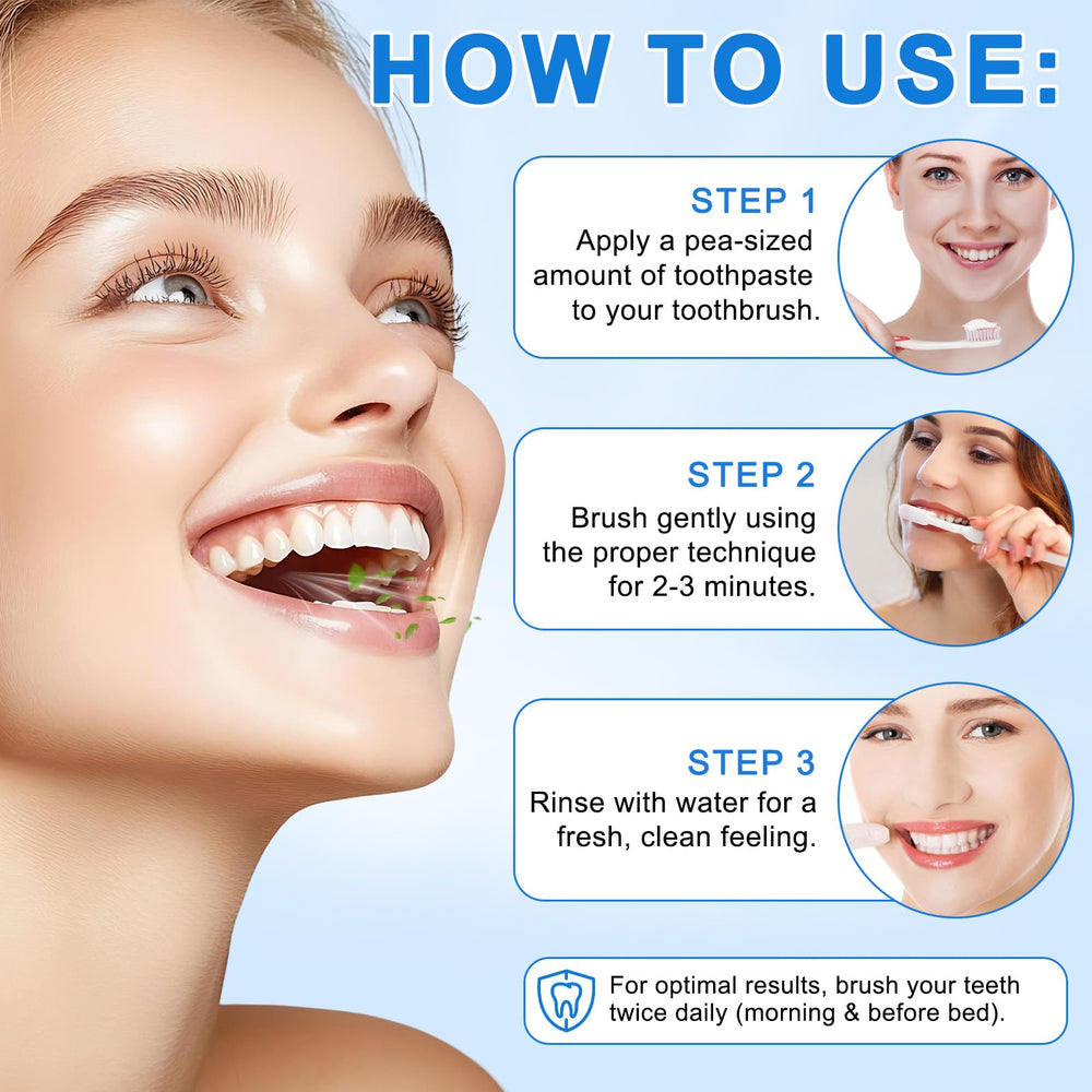 Hydroxyapatite toothpaste 2 pack packaging and daily enamel support