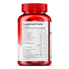 Hydroxycut Gummies bottle back — highlights 15 vitamins and minerals.