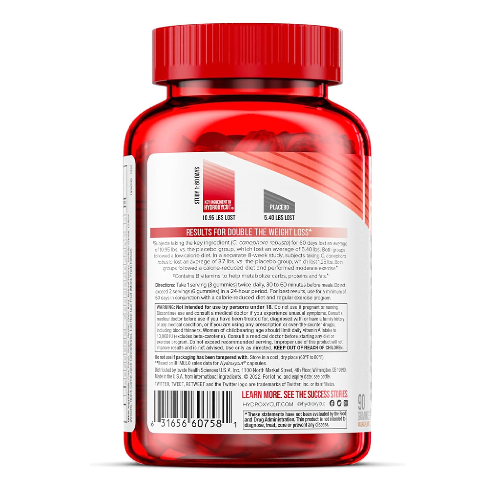 Hydroxycut Gummies daily-dose pack — convenient daily dose on the go.