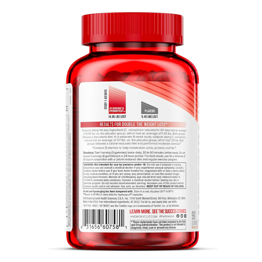 Hydroxycut Gummies daily-dose pack — convenient daily dose on the go.