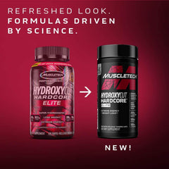 Hydroxycut Hardcore Elite ingredient panel highlights caffeine and forskohlii blend