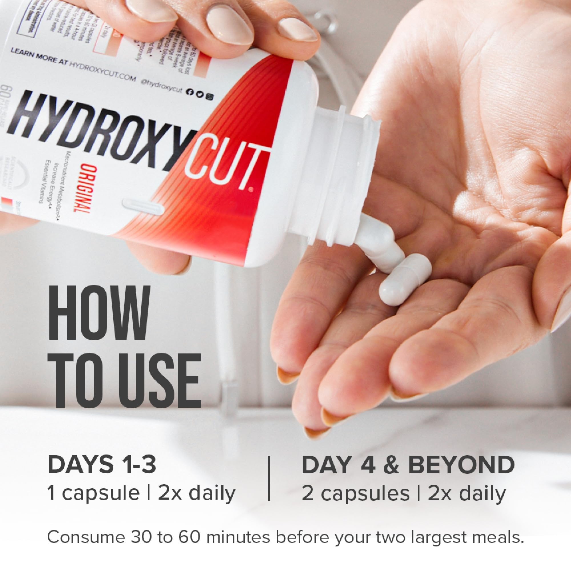Hydroxycut Original yohimbe extract highlights sensory experience.
