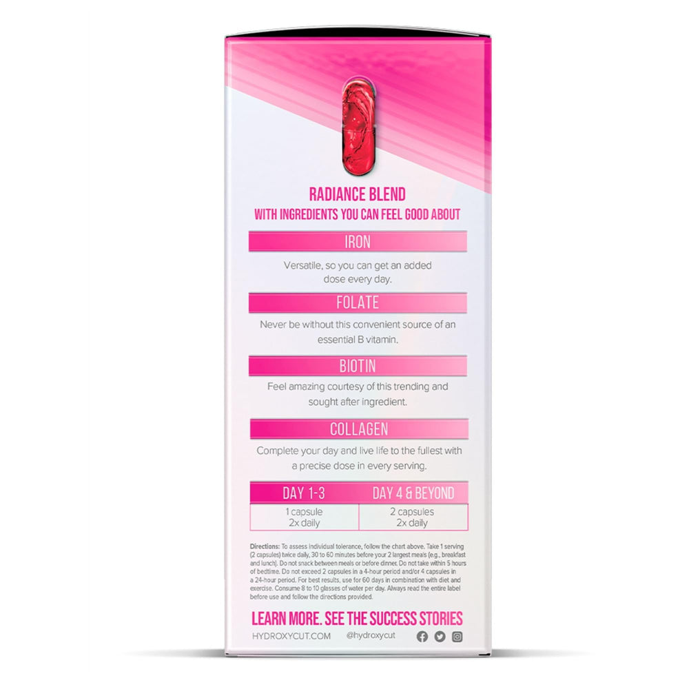 Hydroxycut +Women packaging inspires daily routine with science-backed ingredients.